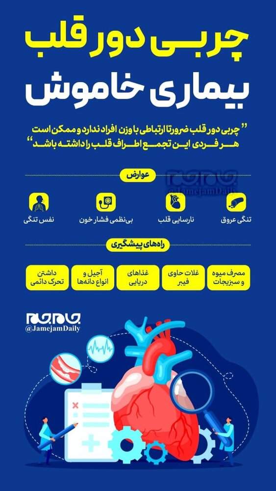 چربی دور قلب