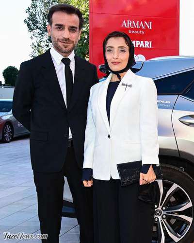 شهرام مکری و همسرش ونیز ۲۰۲۱