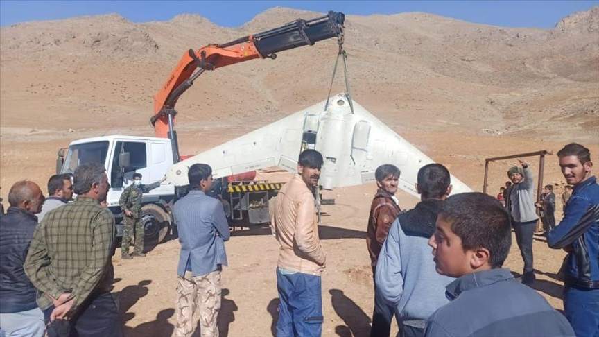 سقوط پهپاد در کوهرنگ