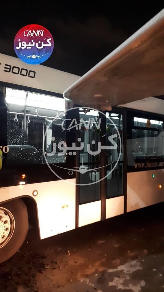 تصادف اتوبوس با هواپیما