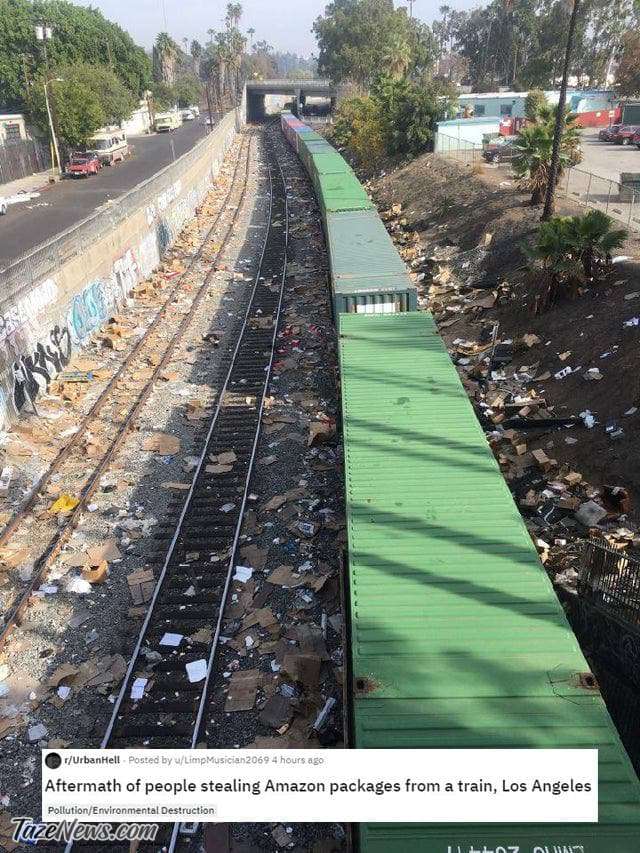 دزدیدن بسته های آمازون