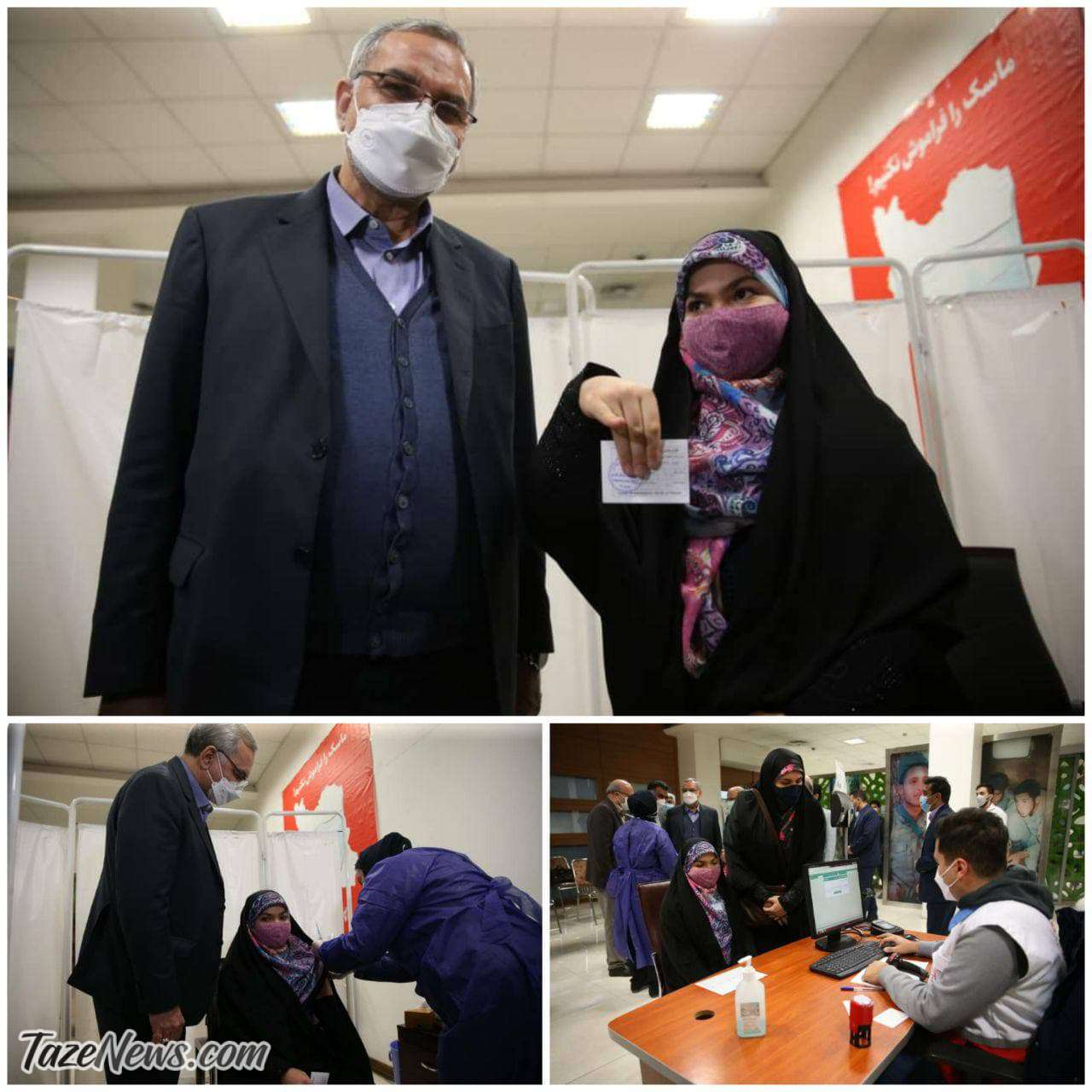 واکسن زدن نوه ۸ ساله وزیر بهداشت
