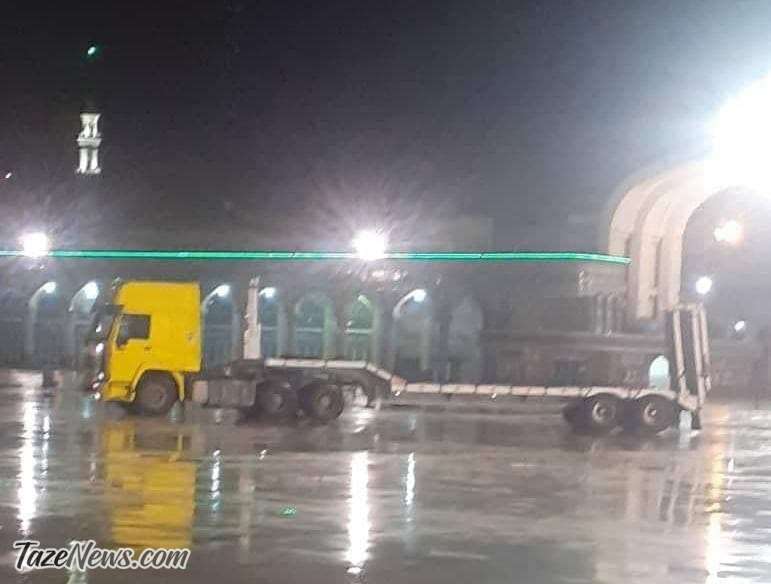 ورود تریلر به مسجد جمکران