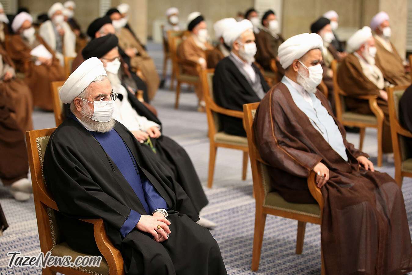  حسن روحانی در دیدار اعضای خبرگان با رهبر