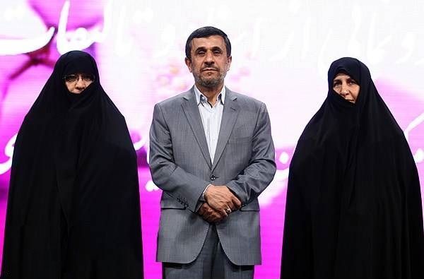 خواهر و همسر احمدی نژاد