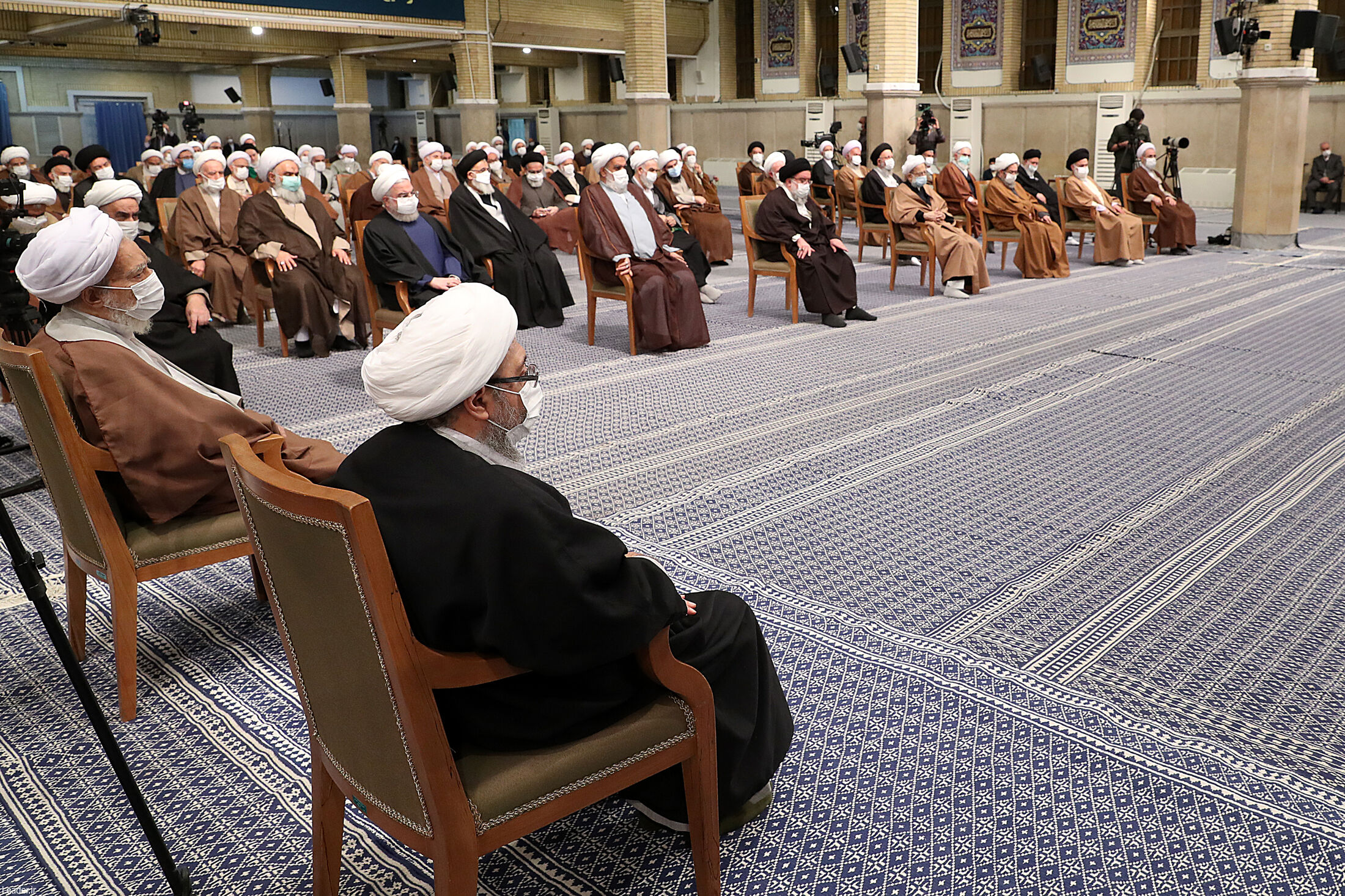  حسن روحانی در دیدار اعضای خبرگان با رهبر