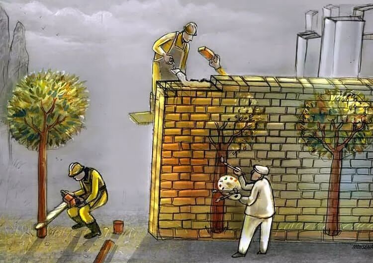 کارتونی درباره زیباسازی شهر
