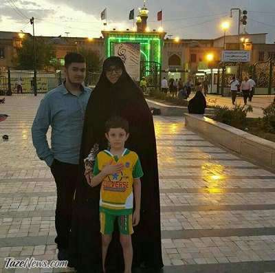 الهام چرخنده در حرم شاه عبدالعظیم