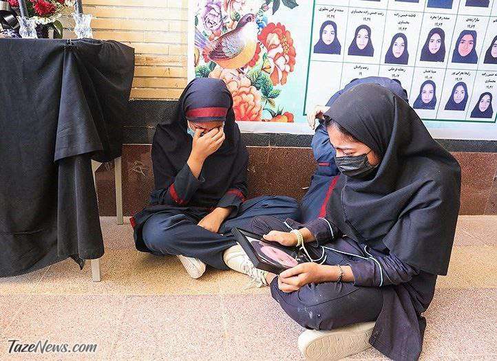 سوگواری دانش‌اموزن آبادان ـ حادثه متروپل