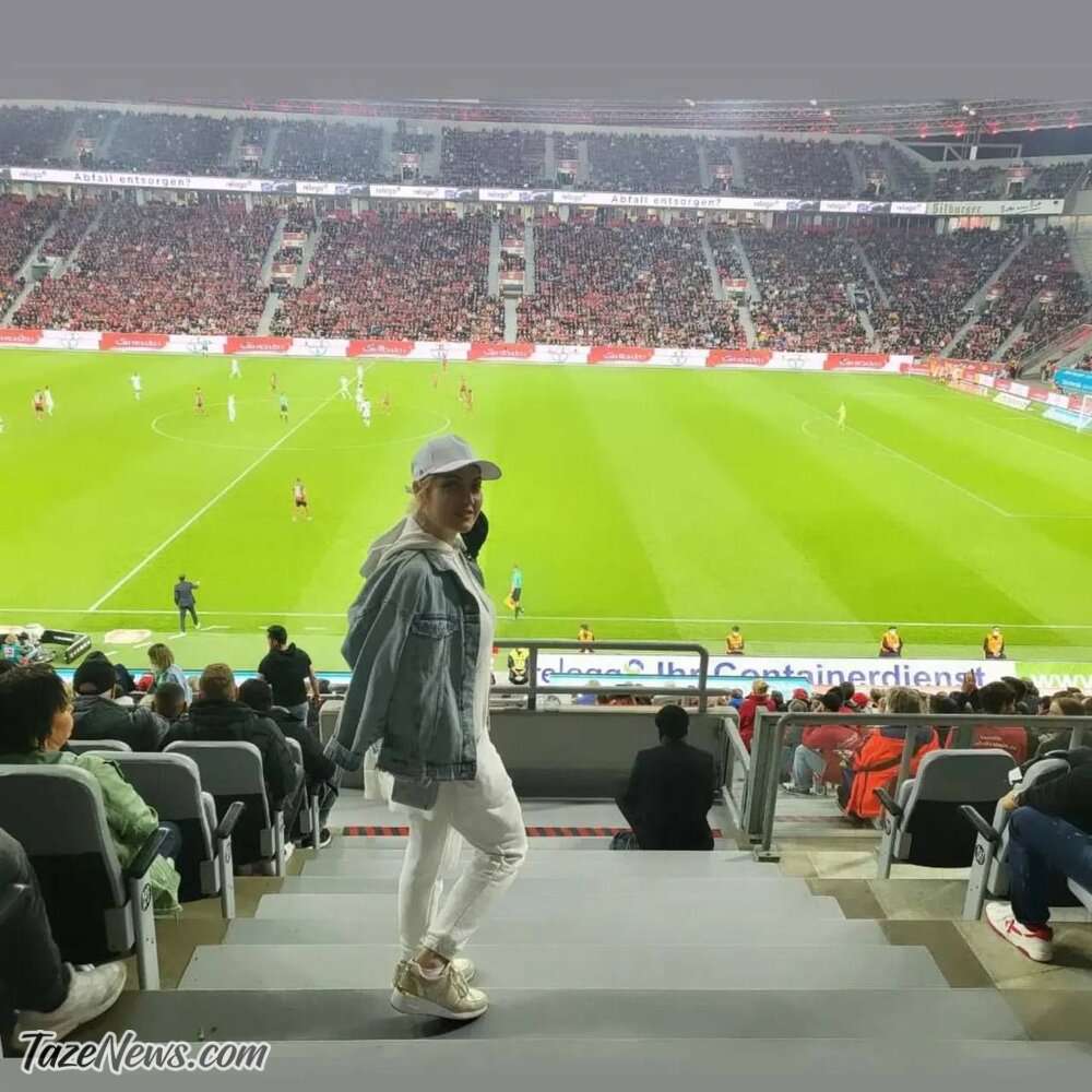 مهناز افشار در استادیوم آلمان