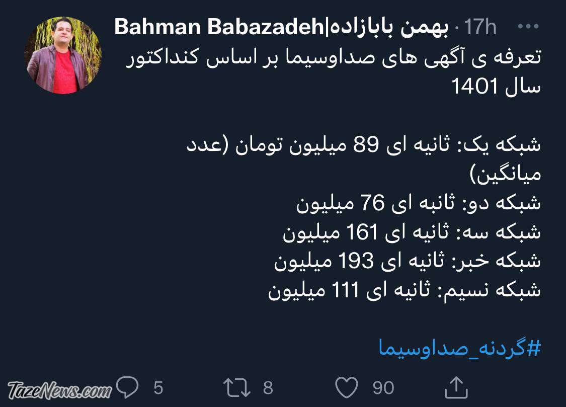 بهمن بابازاده صداوسیما