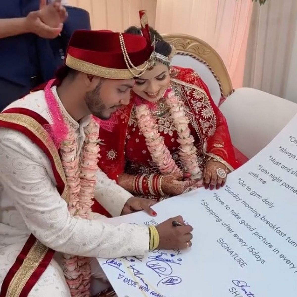 قرار داد ازدواج عجیب زوج هندی