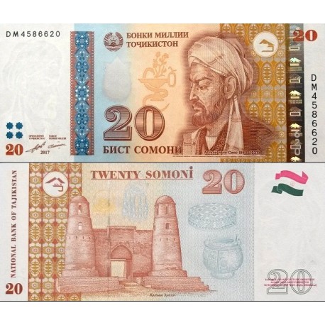 تصویر ابوعلی سینا روی اسکناس تاجیکستان