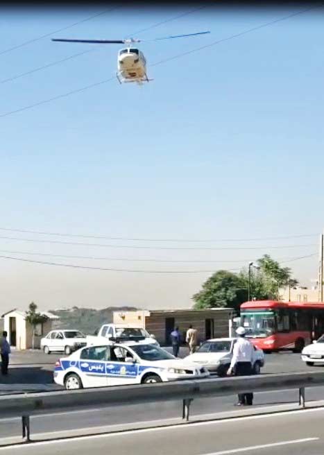 انتقال قلب با بالگرد