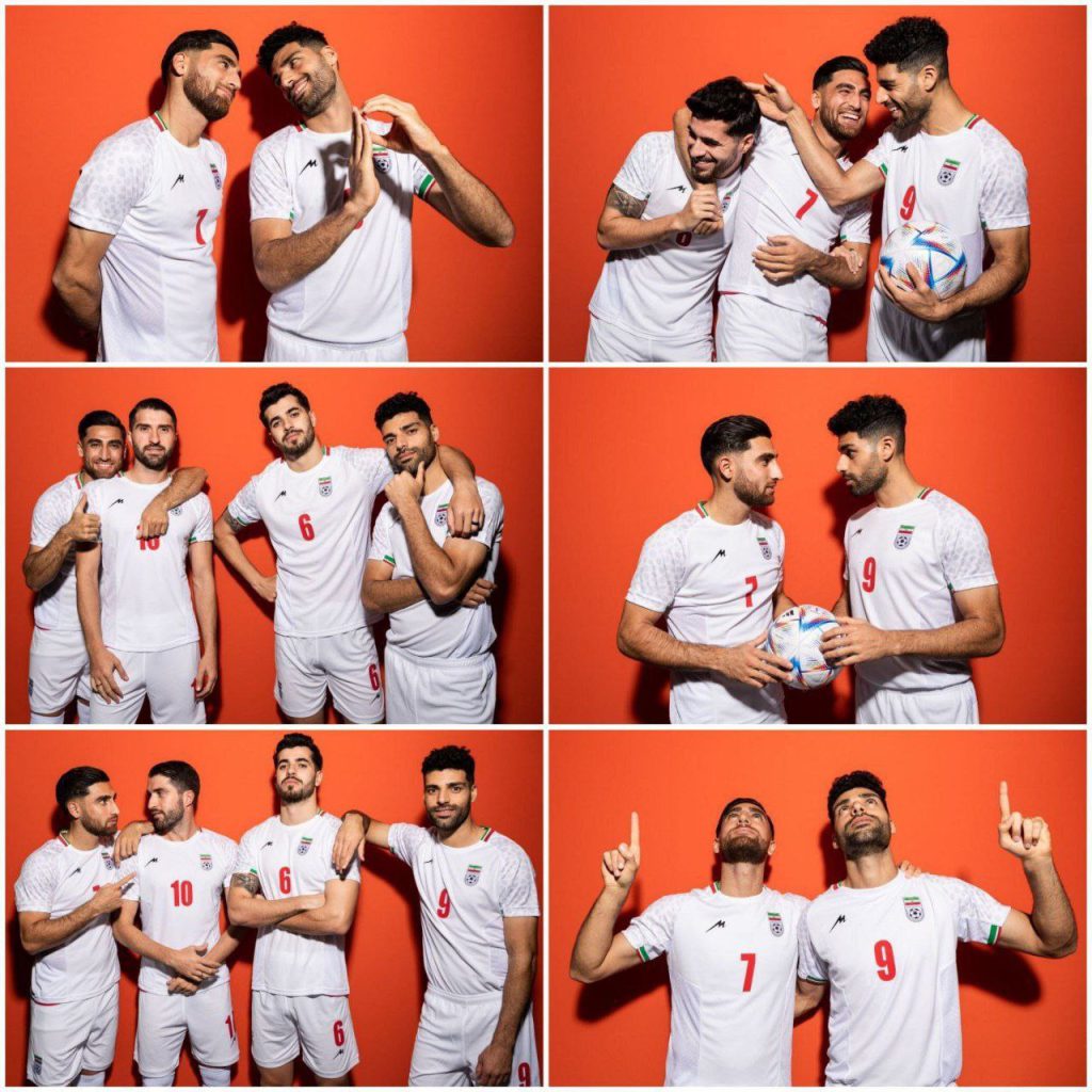 بازیکنان تیم ملی در مراسم عکاسی پرتره FIFA
