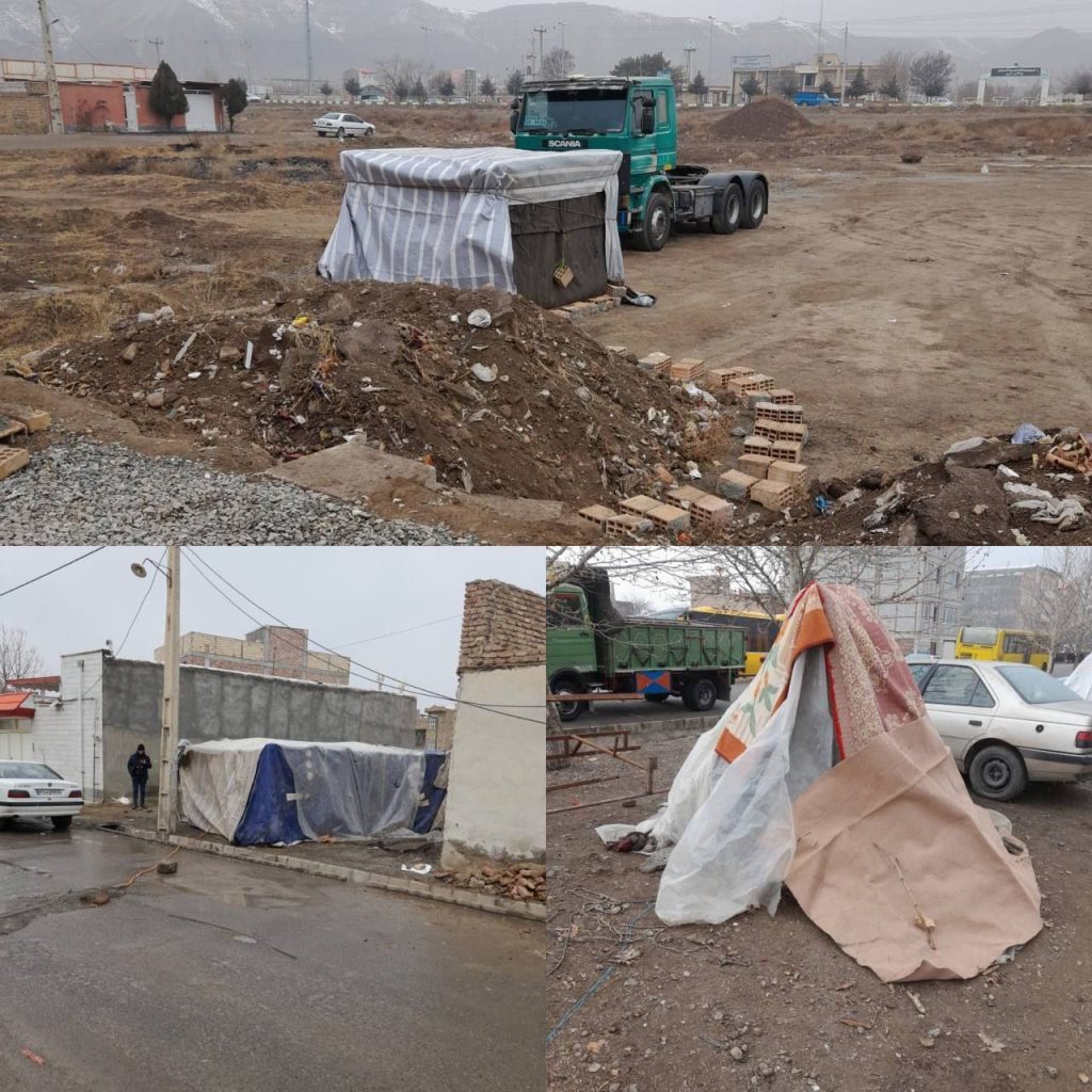 تصاویری از نحوه اسکان برخی از زلزله‌ زدگان‌ خوی!
