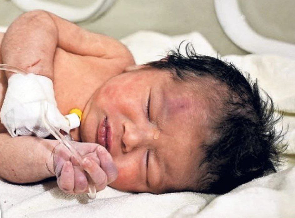 نوزاد زلزله سوریه