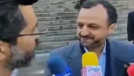 خاندوزی و خبرنگار صداوسیما