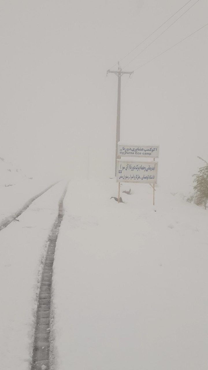 بارش برف در مشکین شهر