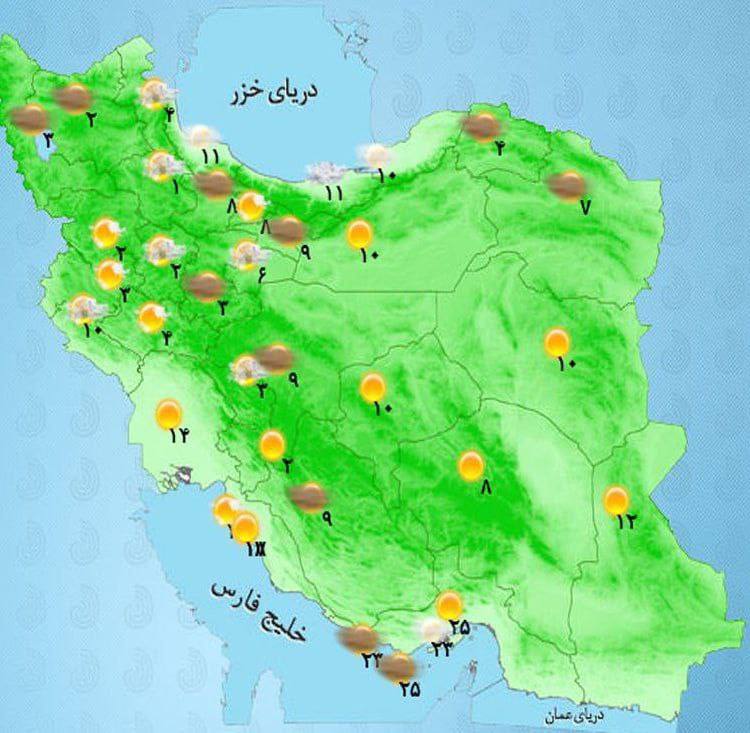نقشه هواشناسی