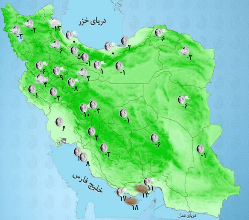 نقشه هواشناسی