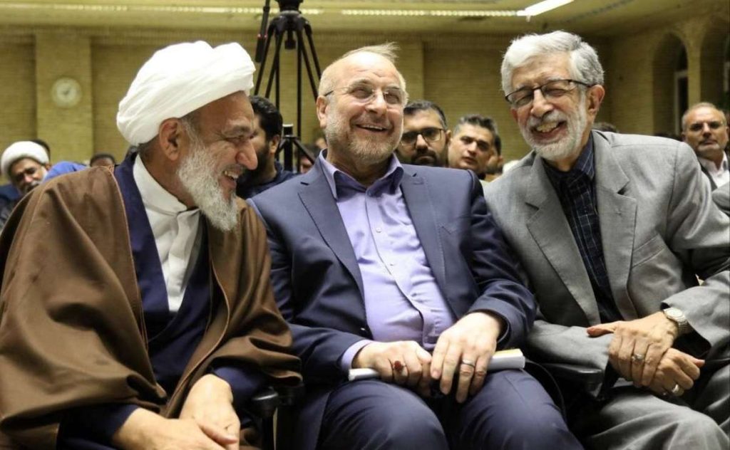 قالیباف حداد عادل و آقا تهرانی