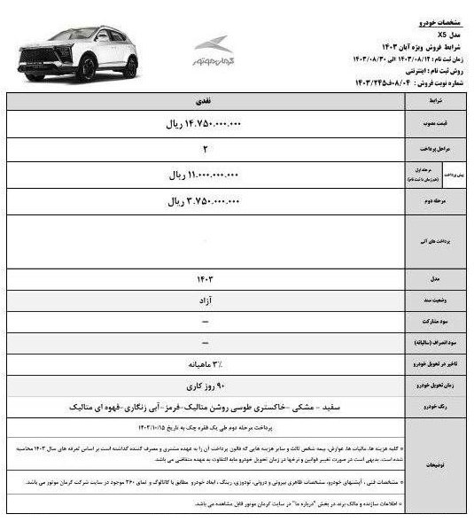 فروش فوق‌العاده خودرو