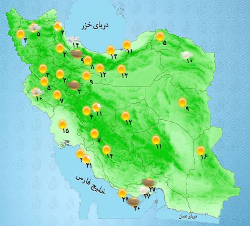 نقشه هواشناسی